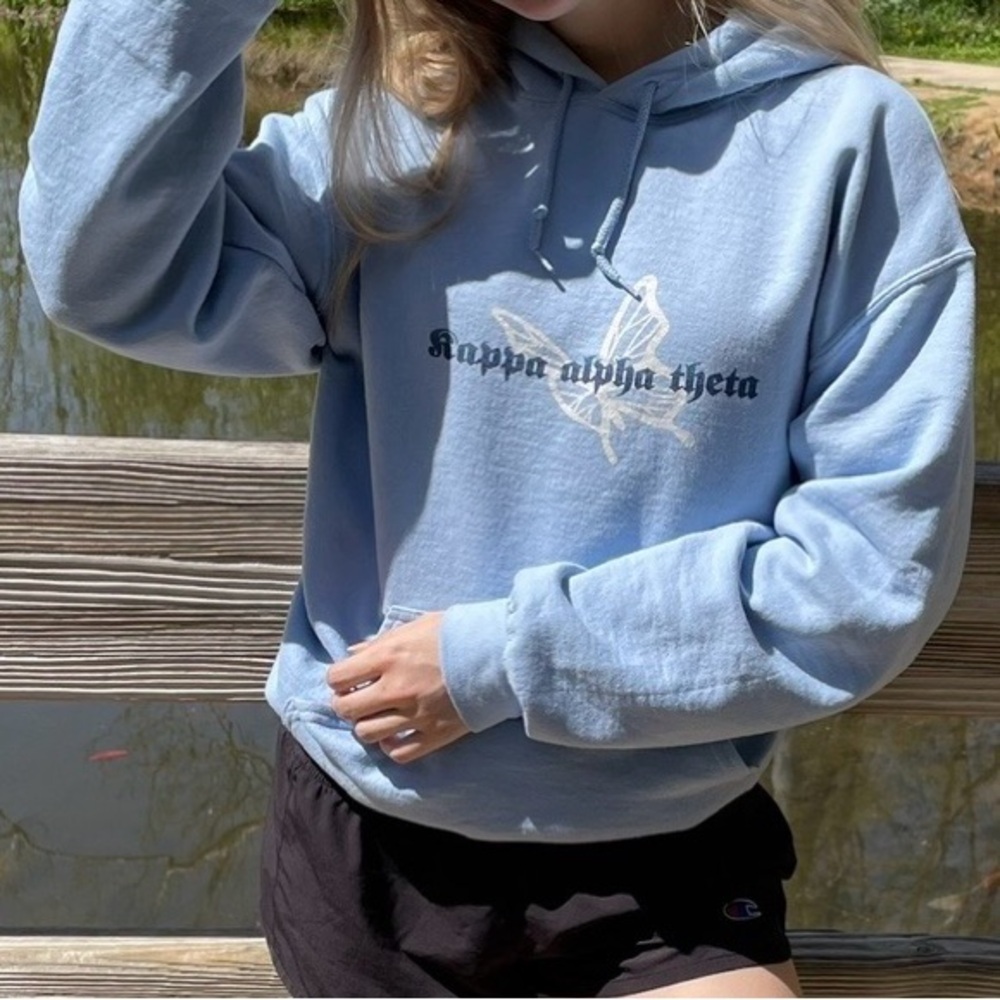 Kappa Alpha Theta Light Blue Women's Hoodie